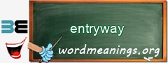 WordMeaning blackboard for entryway